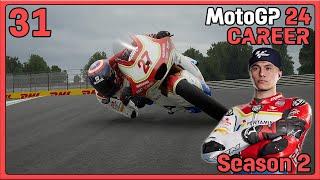 MotoGP 24 Career Mode Part 31: THE RAIN CAME AT THE RIGHT TIME! | German GP (Season 2)