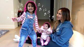 ELLE TEACHES HER BABY SISTER HOW TO DANCE!!! **ADORABLE DANCING SISTERS**