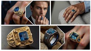 EXUDE ELEGANCE AND PRESTIGE WITH A BLUE DIAMOND RING FOR MEN