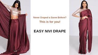 Never draped a saree before...This is For You! | saree draping new style | saree draping | Tia Bhuva