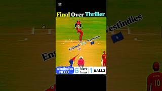 Westindies Need 6 Runs in 1 Ball again england! #shorts #ytshorts #cricket #games