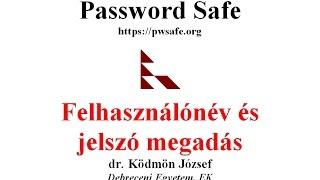 Password Safe jelszómenedzser - Felhasználónév és jelszó megadás