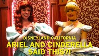 Ariel and Cinderella Said THIS?! The Most Magical Meet and Greet at Disneyland! #disney