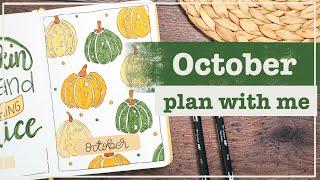 October 2024 | Bullet Journal Set Up | Plan With Me - Pumpkin Theme