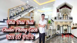 Nhà Đẹp Bình Dương. Mẫu Nhà Mái Thái 3 Phòng Ngủ Tuyệt Đẹp Tại Phường Chánh Mỹ, Bình Dương