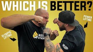 Powerlifting vs Olympic Lifting - Phil Daru Vs. Dane Miller