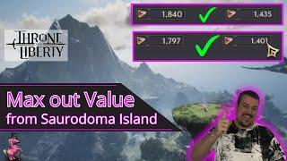 Saurodoma Island Farm Guide | Earn tons of Lucent | Throne and Liberty Global Release