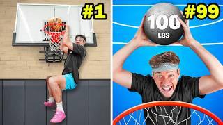 100 EXTREME Basketball Challenges!