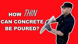 How Thin Can You Make Concrete?