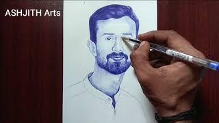 Drawing Pradeep Gopinathan Sir | EduOn Learning Solutions YouTube Channel Pen Drawing