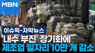 [자막뉴스] '내수 부진' 장기화에 제조업 일자리 10만 개 감소 | 이슈픽