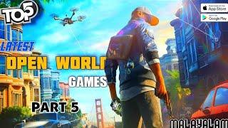 5 കിടിലൻ openworld games| Top 5 Open World Games in android | malayalam