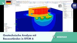 Geotechnische Analyse mit Bauzuständen in RFEM 6