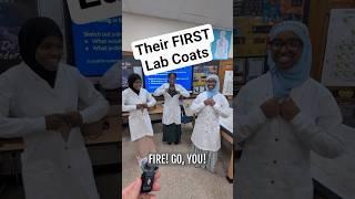 Donating 56 lab coats to a resource-limited high school #chemistry #apchemistry #biologyeducation