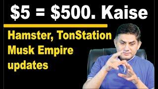 $5 = $500. Kaise. Hamster, Musk Empire Updates