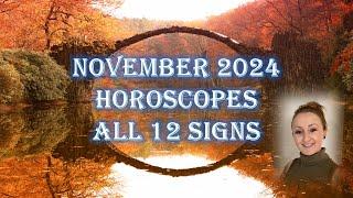 November 2024 Horoscopes all 12 signs - Saturn Direct, Mercury Retrograde, Pluto in Aquarius