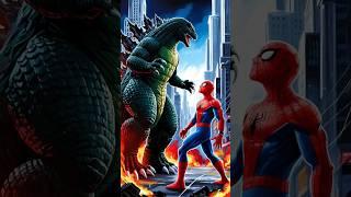 Godzilla + Spider man #animals #hybrid #animation videos #youtube #aditya editz AI