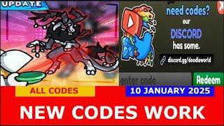 *NEW CODES* [NEW WINTER DOODLE] Doodle World ROBLOX | ALL CODES | JANUARY 10, 2025