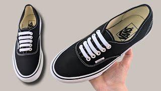 HOW TO BAR LACE VANS AUTHENTIC | Authentic Vans Lacing