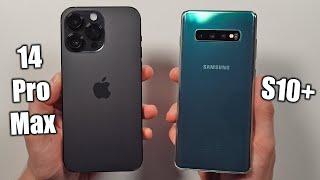 iPhone 14 Pro Max vs Samsung S10 Plus  Speed Test