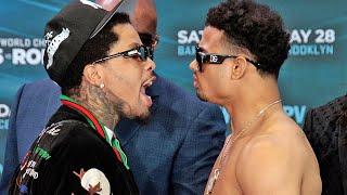 GERVONTA DAVIS & ROLLY ROMERO HEATED VERBAL EXCHANGE IN FACE OFF IN NEW YORK!