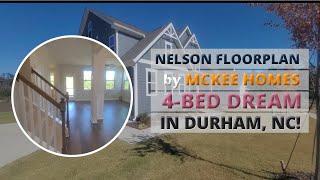 Explore the Nelson Floorplan by McKee Homes in The View Subdivision Durham NC | 4-Bedroom Dream Home