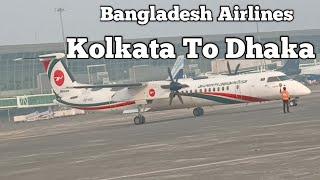 kolkata to dhaka flight ️ biman bangladesh airlines at Kolkata airport.