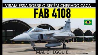 Caça "GRIPEN FAB 4108" mal chegou e ...........#military #militar #geopolitica