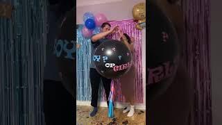 Gender reveal ️ #boyorgirl #genderparty #genderreveal #shorts