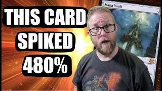 Card Spikes 480% Commander Banning Has Cards Spiking BEWARE.