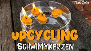 Upcycling Schwimmkerzen Selbermachen - Einfache Anleitung für Kerzen aus Kerzenresten