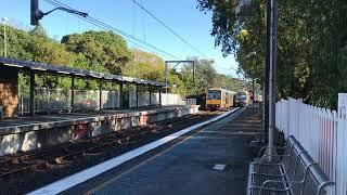 Sydney Trains: T88 and 49 depart Jannali while H43 and H2 pass