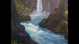 Creative Waterfall - Oil Painting