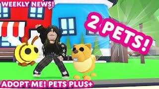  EQUIPPING TWO PETS?!  Adopt Me! Pets Plus+  Weekly News! ️ Adopt Me! on Roblox