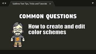 [CQ27] How to create and edit color schemes easily