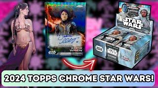 2024 TOPPS CHROME STAR WARS HOBBY BOX REVIEW! (Big Auto!)