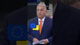 #ViktorOrban surprised by #President Ursula #vonderleyen at #EuropeanParliament