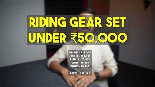 Riding gear set under ₹50,000