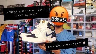 new released jordan 1 OG HI flyknit respect "the captain" review + on-feet