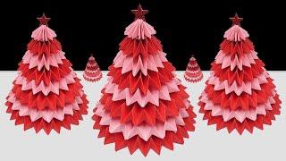 DIY Paper Christmas Tree  Christmas Tree Making Ideas  Christmas Decor Ideas 