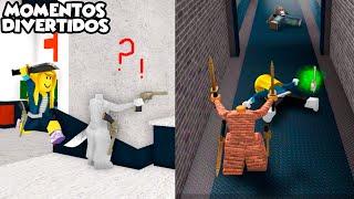 ME DISFRAZO de PARED en MURDER MISTERY 2 (MOMENTOS DIVERTIDOS) MM2 Roblox