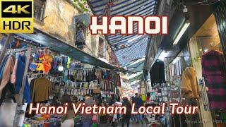 4K HDR | Hanoi Vietnam Local Walking Tour 2024