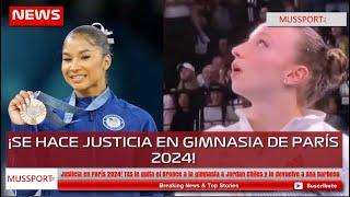 Justicia en París 2024! TAS quita el Bronce a la gimnasta Jordan Chiles y lo devuelve a Ana Barbosu