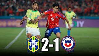 CHILE vs BRASIL 1-2 | GOLES y RESUMEN del PARTIDO | ELIMINATORIAS SUDAMERICANAS