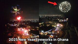 BEAUTIFUL 2025  NEW YEAR FIREWORKS IN ACCRA BEACH | Accra Beach Nightlife