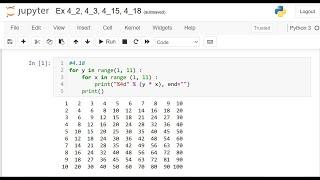 Programming in Python - Chapter 4 Exercises (For Loops & While Loops) - Fall 2024