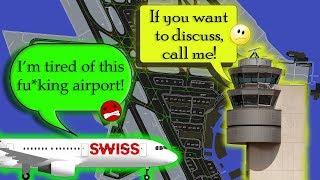 SWISS PILOT GETS REALLY ANGRY WITH ZURICH SCHEDULES!