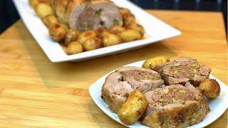 RECETTE POUR VOS REPAS DE FÊTES DE FIN D'ANNÉE LE RÔTI DE DINDE FARCI & SES POMMES DE TERRE AU FOUR