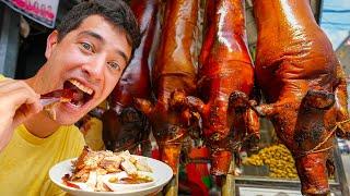 Filipino Street Food!! Manila’s #1 LECHON  CRAZY Philippines Food Tour in La Loma!!​