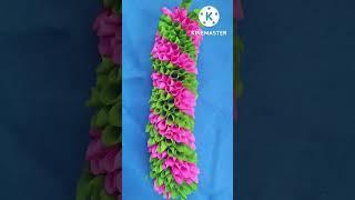 Fabric Cloth Garland / DIY Rose petals garland / Cloth Toran / EasyDoor Toran #shorts #youtubeshorts